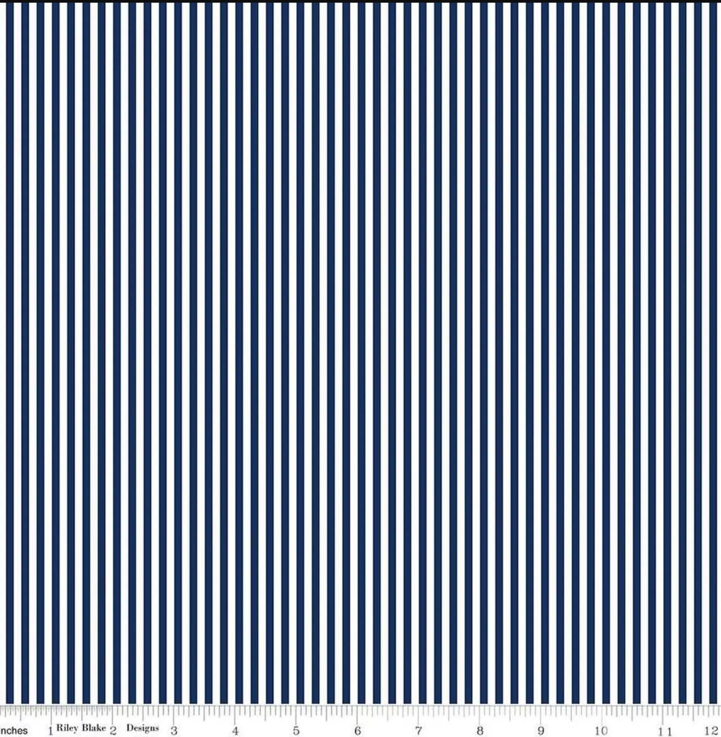 Riley Blake-Stripes 1/8"-Navy