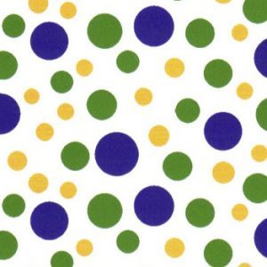 Fabric Finders Print #2034-Mardi Gras Dots