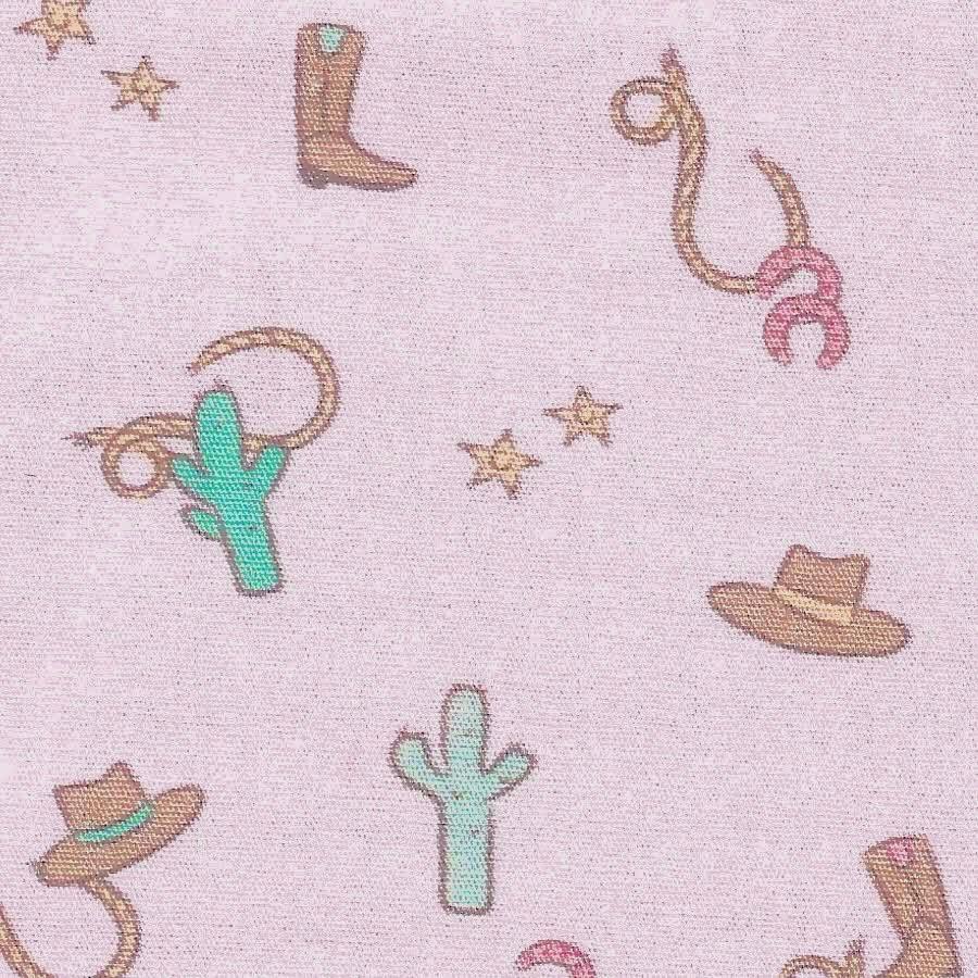Fabric Finders Print #2627-Cactus Cowboys-Pink