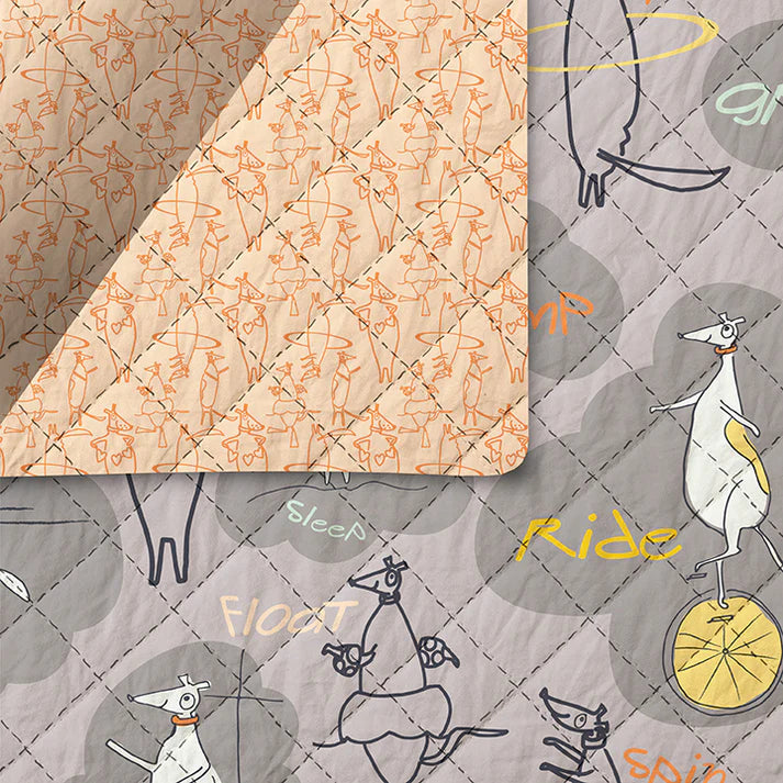 Pre-Quilted-Jump, Ride, Spin Gray
