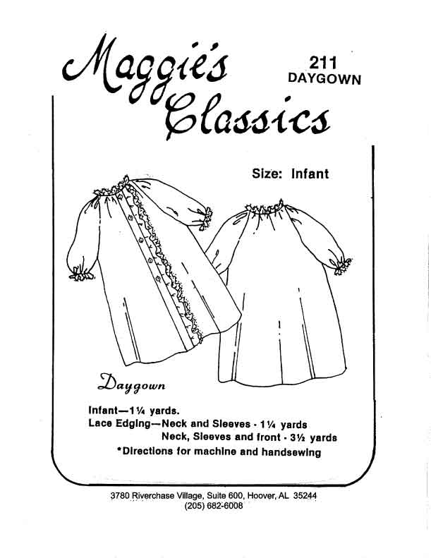 Maggie's Classics-Pattern 211 (Daygown)