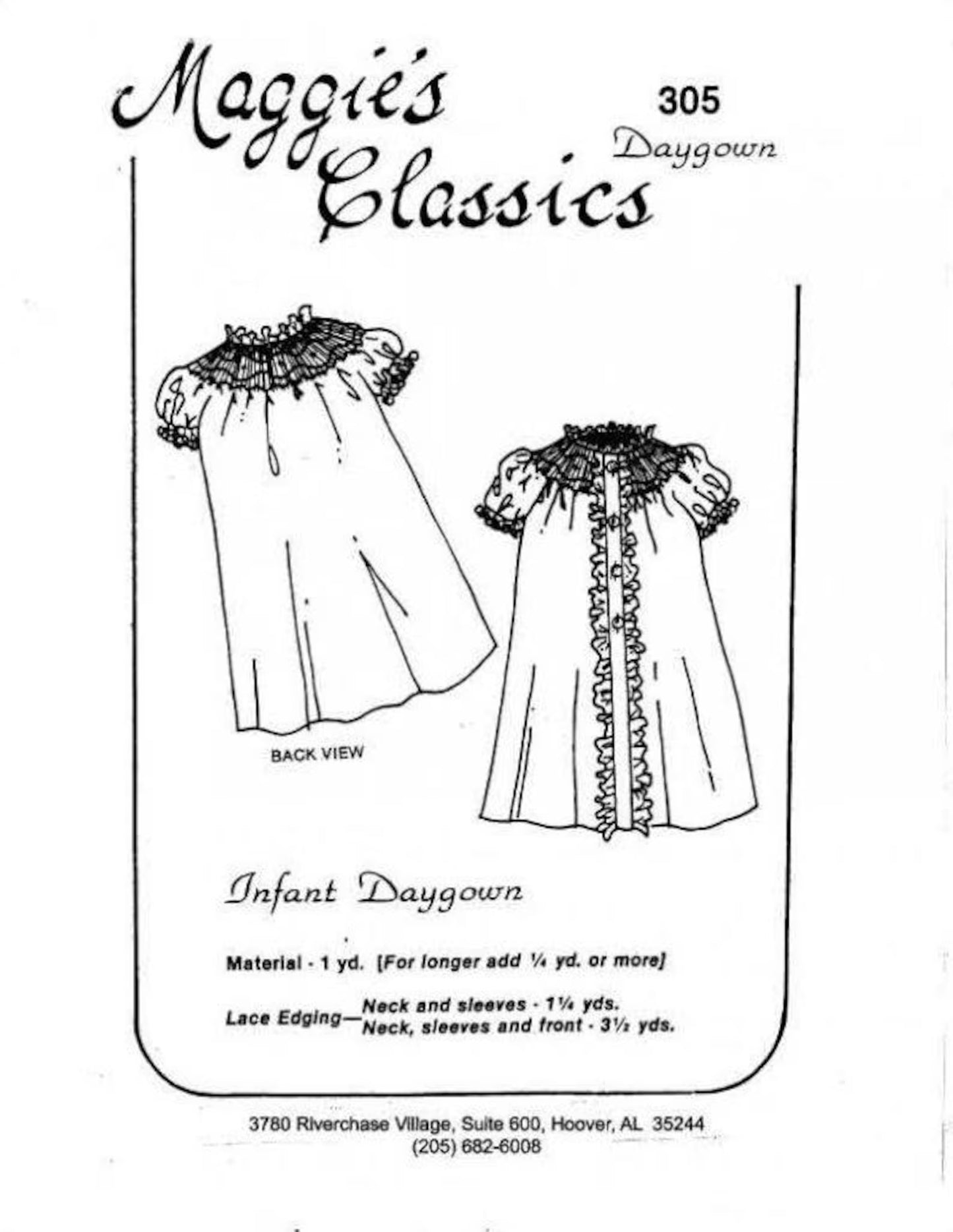 Maggie's Classics-Infant Daygown