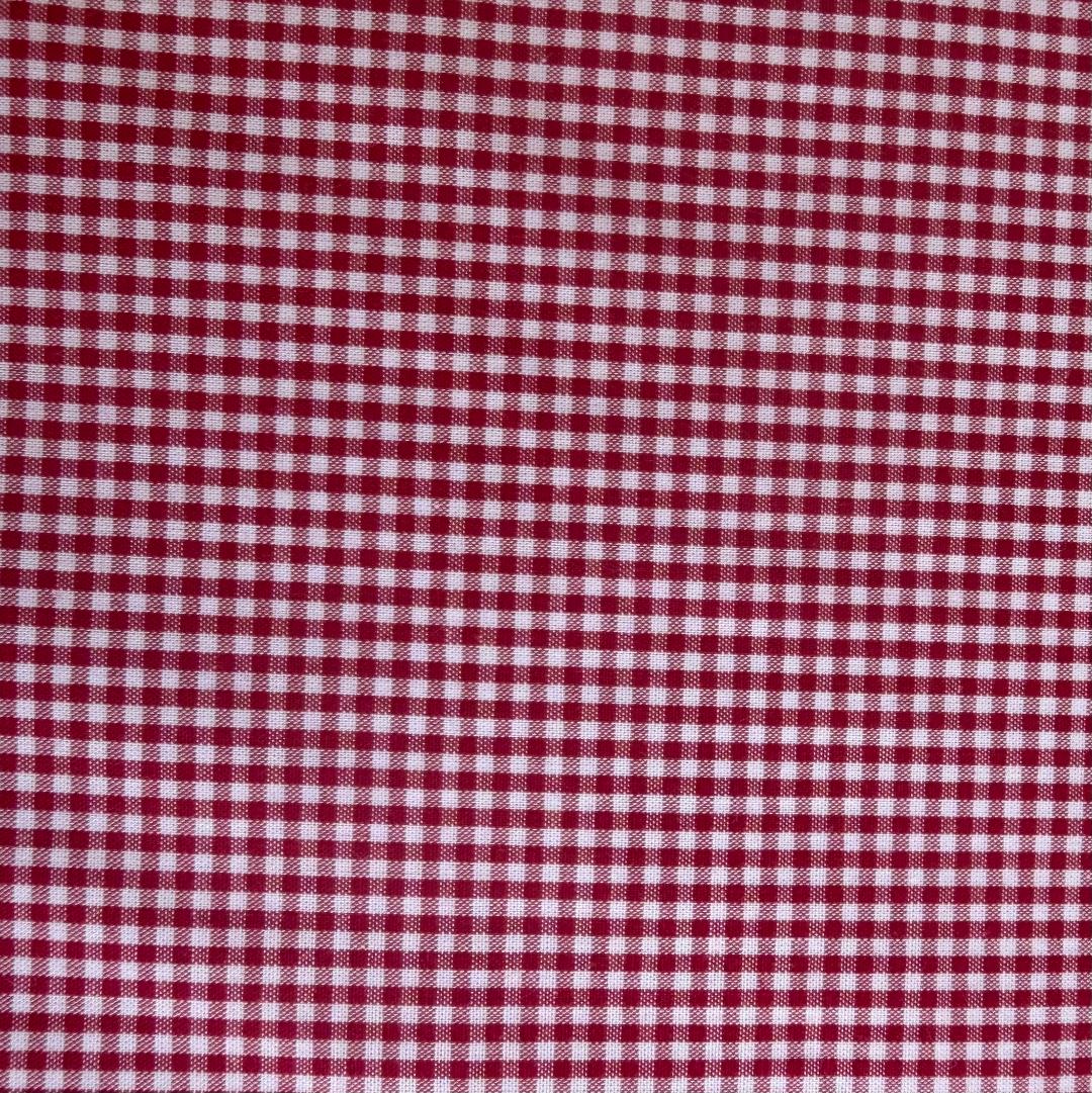Gingham Check 1/16" - Red