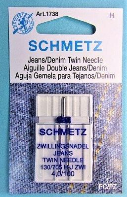 Schmetz Machine Needles 1738-Jeans/Denim Double Needle