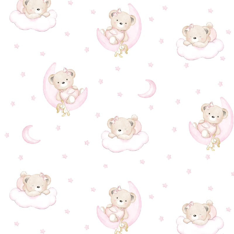 Bears on a Cloud - Pink