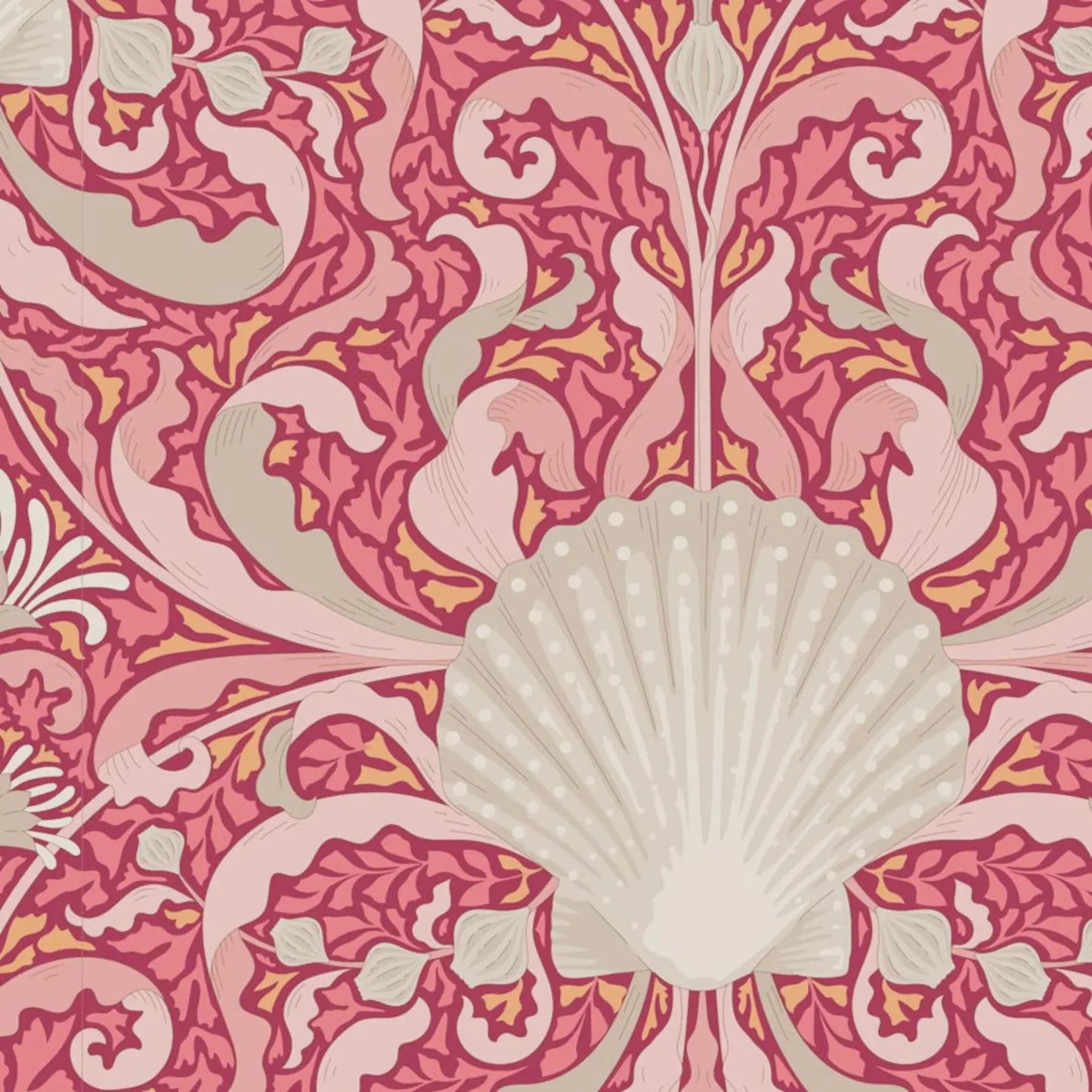 Tilda® Cotton Beach-Scallop Shell Coral