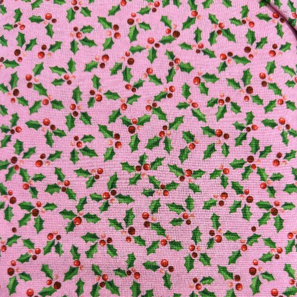 Michael Miller Fabrics-CX9808-Pink-Tiny Holly