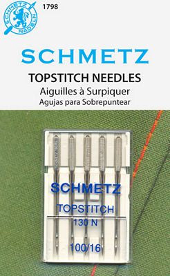 Schmetz Machine Needles 1798-Topstitch Size 16/100