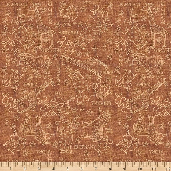 Quilting Treasures-Wild Things-1649-Brown
