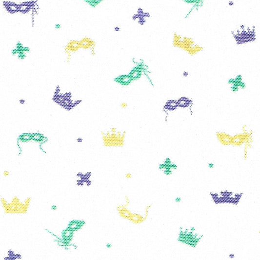 Fabric Finders Print #2687-Mardi Gras Masks