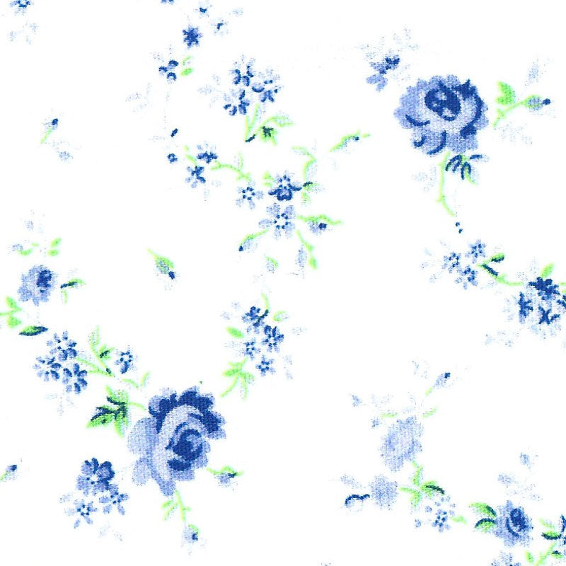 Fabric Finders Print 2722-Blue and Green Floral