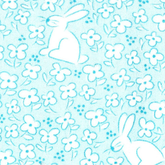 Fabric Finders Print #2708-Bunny and Blue Floral Print