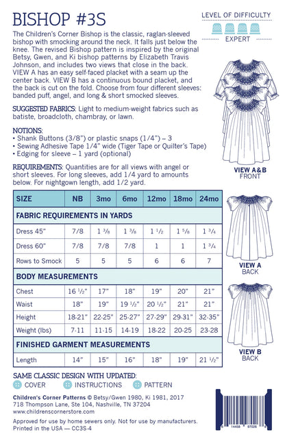 Children's Corner Patterns - Bishop
