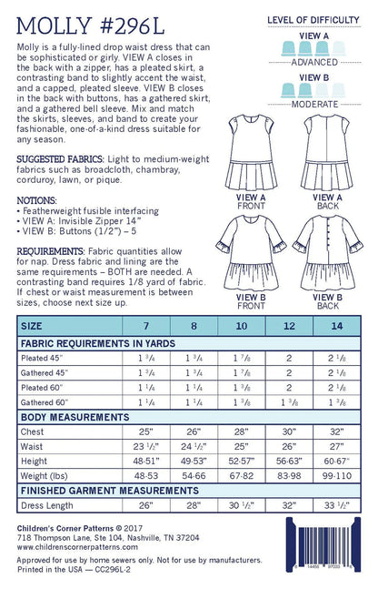 Children's Corner Patterns - Molly
