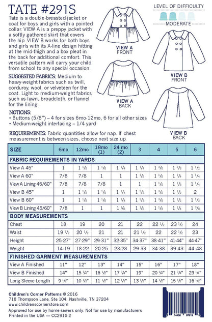 Children's Corner Patterns - Tate