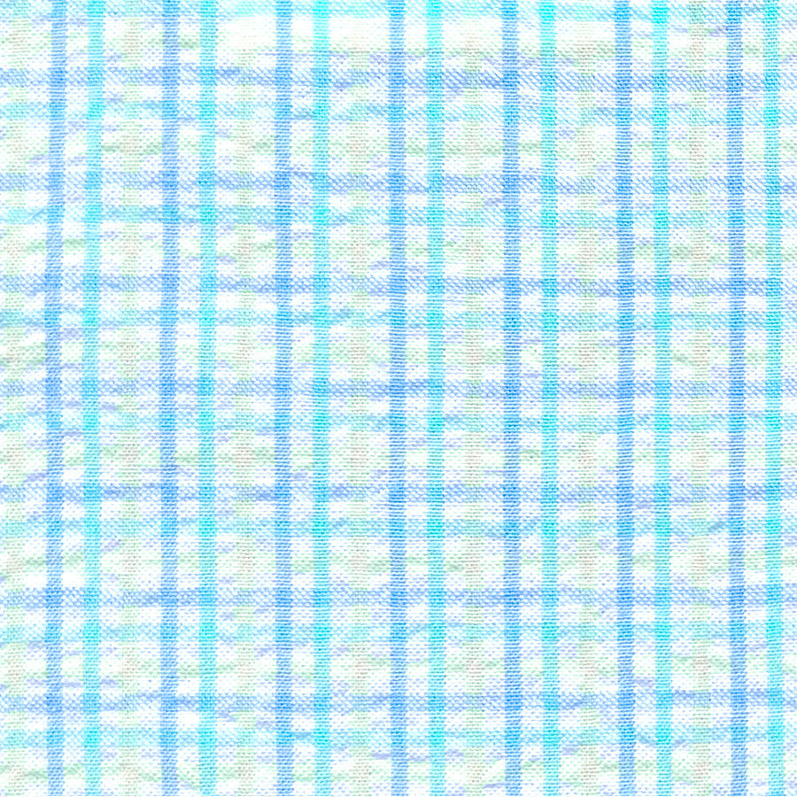 Check Seersucker Fabric-S/129