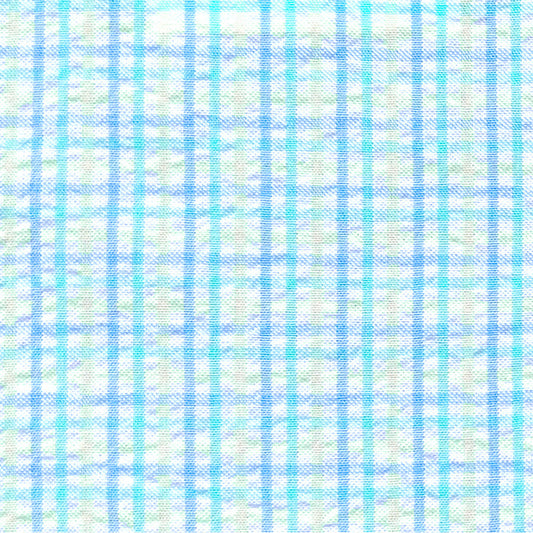 Check Seersucker Fabric-S/129