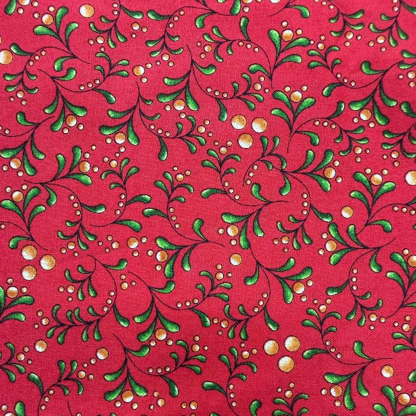 Quilting Treasures-Christmas Greens-Red