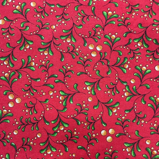 Quilting Treasures-Christmas Greens-Red