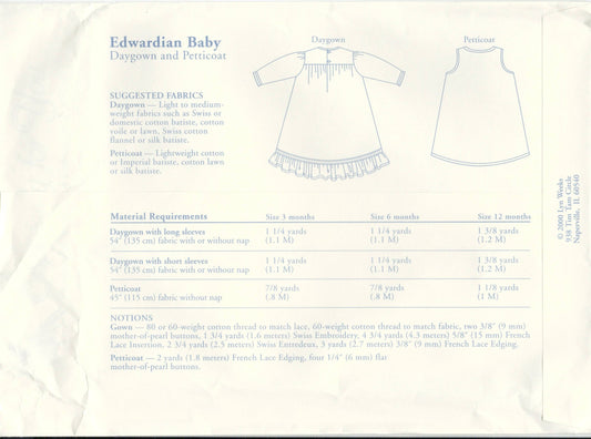 Especially for You-Edwardian Baby Daygown & Petticoat
