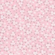 Fabric Finders Print #2532-White Flowers on Pink