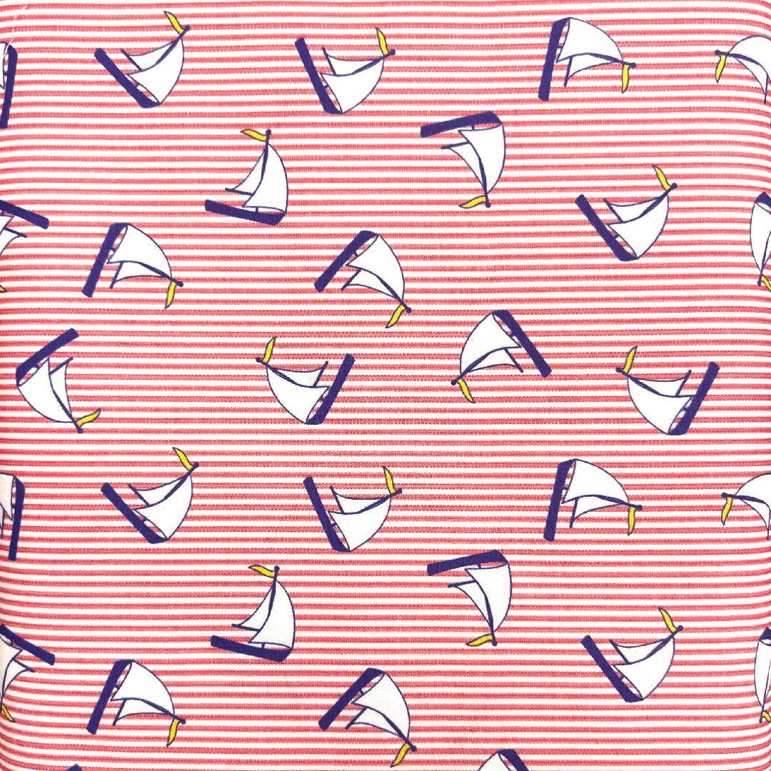 Fabric Finders Print #2637-Sailboats & Stripes