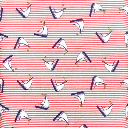 Fabric Finders Print #2637-Sailboats & Stripes
