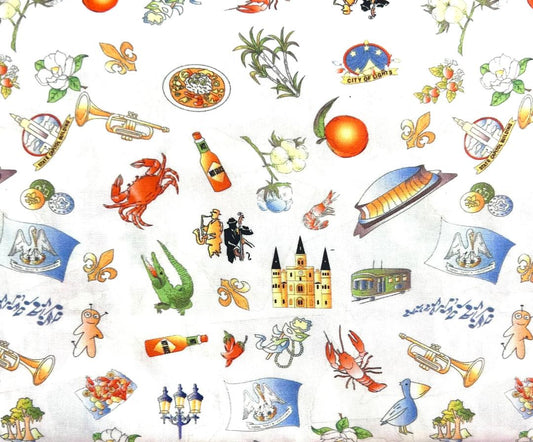 Fabric Finders Print #2656-Louisiana Theme
