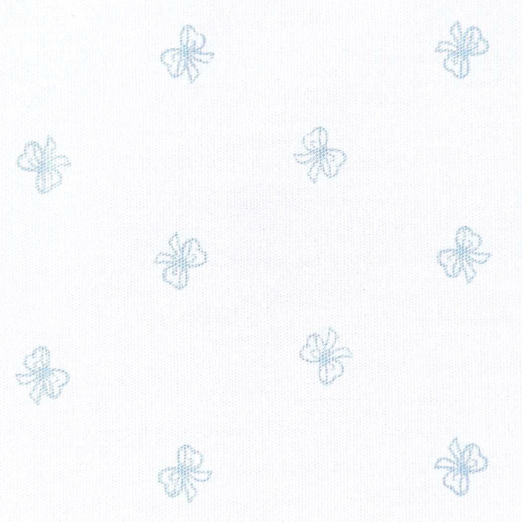 Fabric Finders Print #2756-Blue bows on White
