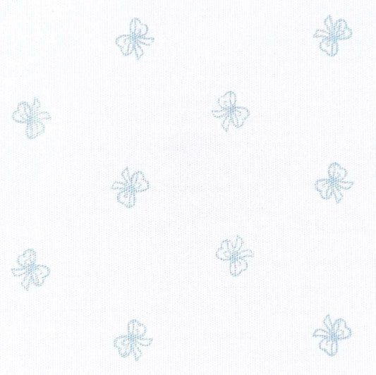 Fabric Finders Print #2756-Blue bows on White
