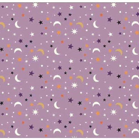 Riley Blake Quilting Cotton-Fab-Boo-Lous Starscatter-C8175-Purple