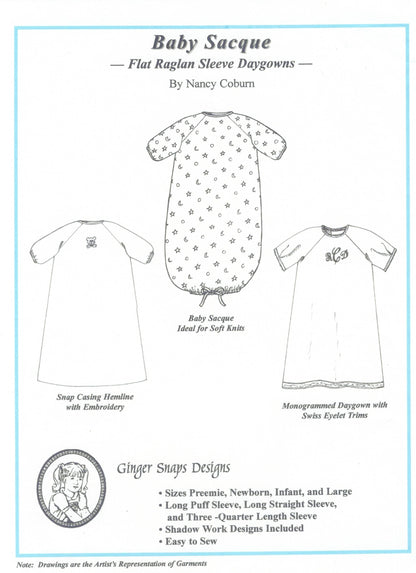 Ginger Snaps Designs-Baby Sacque