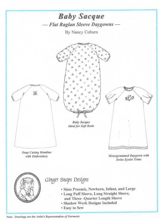 Ginger Snaps Designs-Baby Sacque