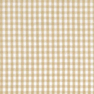 Gingham Check 1/16" - Khaki