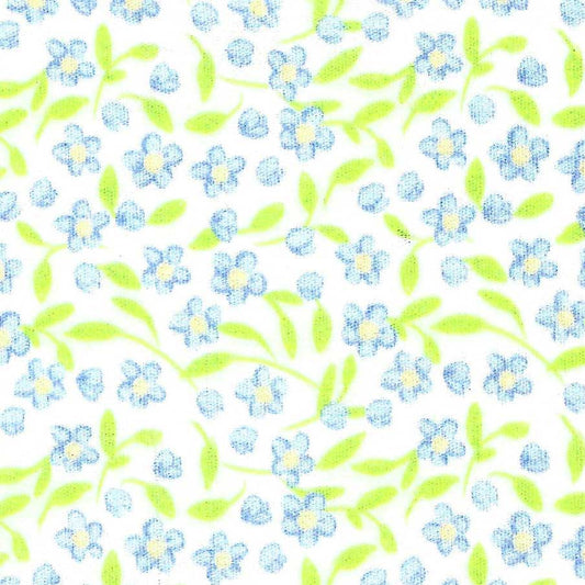 Fabric Finders Print #2787-Green & Blue Floral