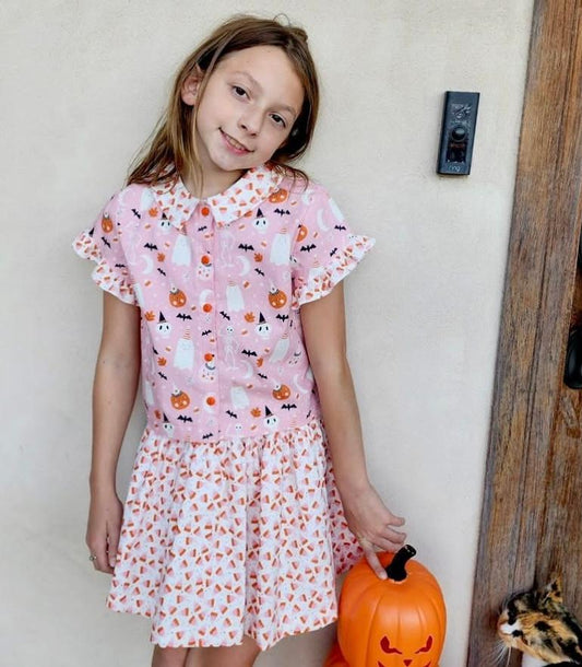 Riley Blake Quilting Cotton-Hey Pumpkin C16035-White