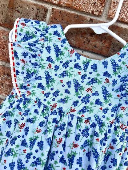 Riley Blake Quilting Cotton-Friendship Florals-Bluebonnets-Sky