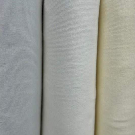Lycra Knit Ribbing-Ivory