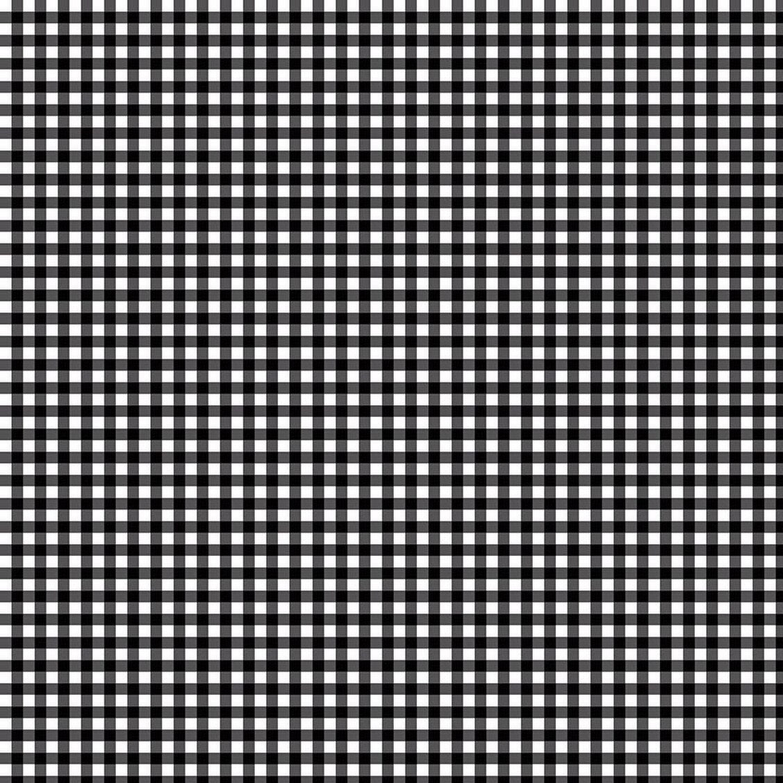 Riley Blake Quilting Cotton-Little Ladybug-Gingham-Black