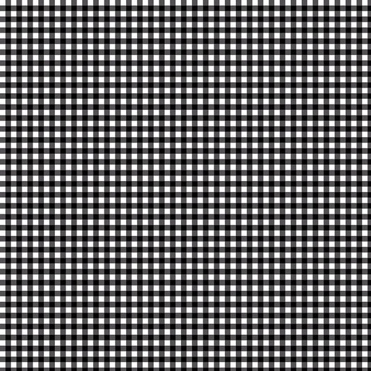 Riley Blake Quilting Cotton-Little Ladybug-Gingham-Black