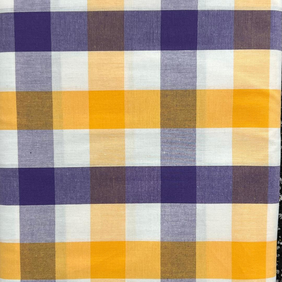 Fabric Finders Print #T-115- LSU Large Check