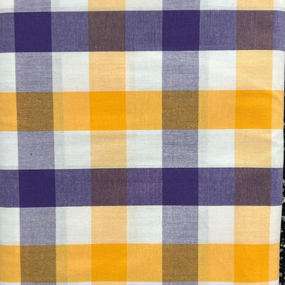 Fabric Finders Print #T-115- LSU Large Check