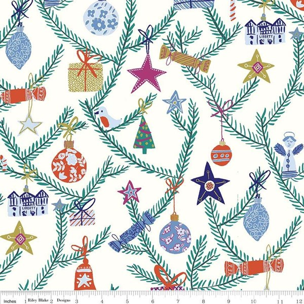 Season's Greetings-Tree of Delight-White/Multi