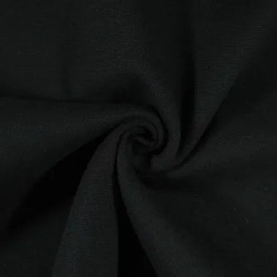 Lycra Knit Ribbing-Black