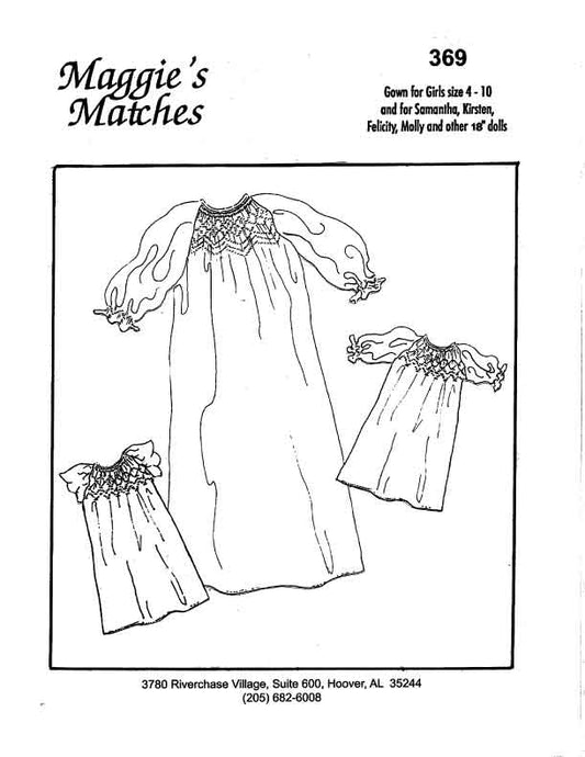 Maggie's Classics-Pattern 369 (Maggie's Matches for girls and dolls)