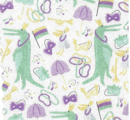 Fabric Finders Print-Mardi Gras-Watercolor