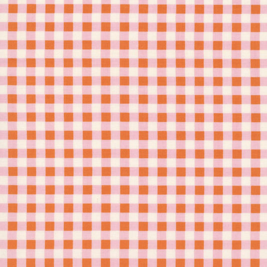 Minki Kim Cotton Nook 1/4" Checks-Orange