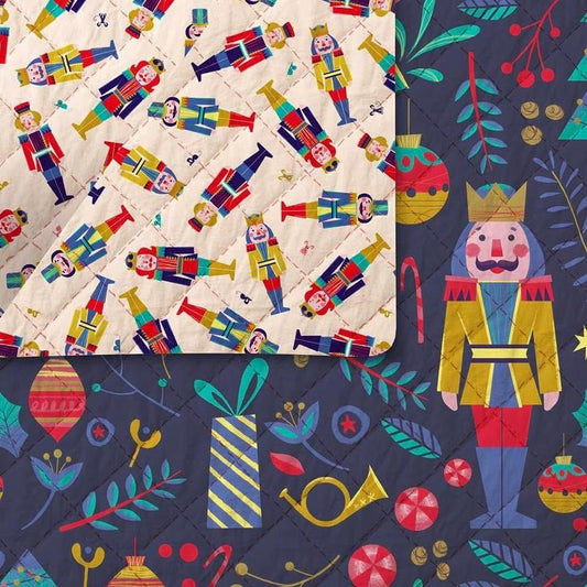 Pre-Quilted-Night of the Nutcracker-Blue