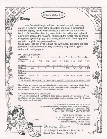 Primrose Lane-Wendy