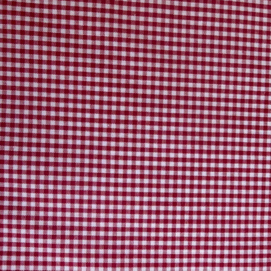 Gingham Check 1/16" - Red